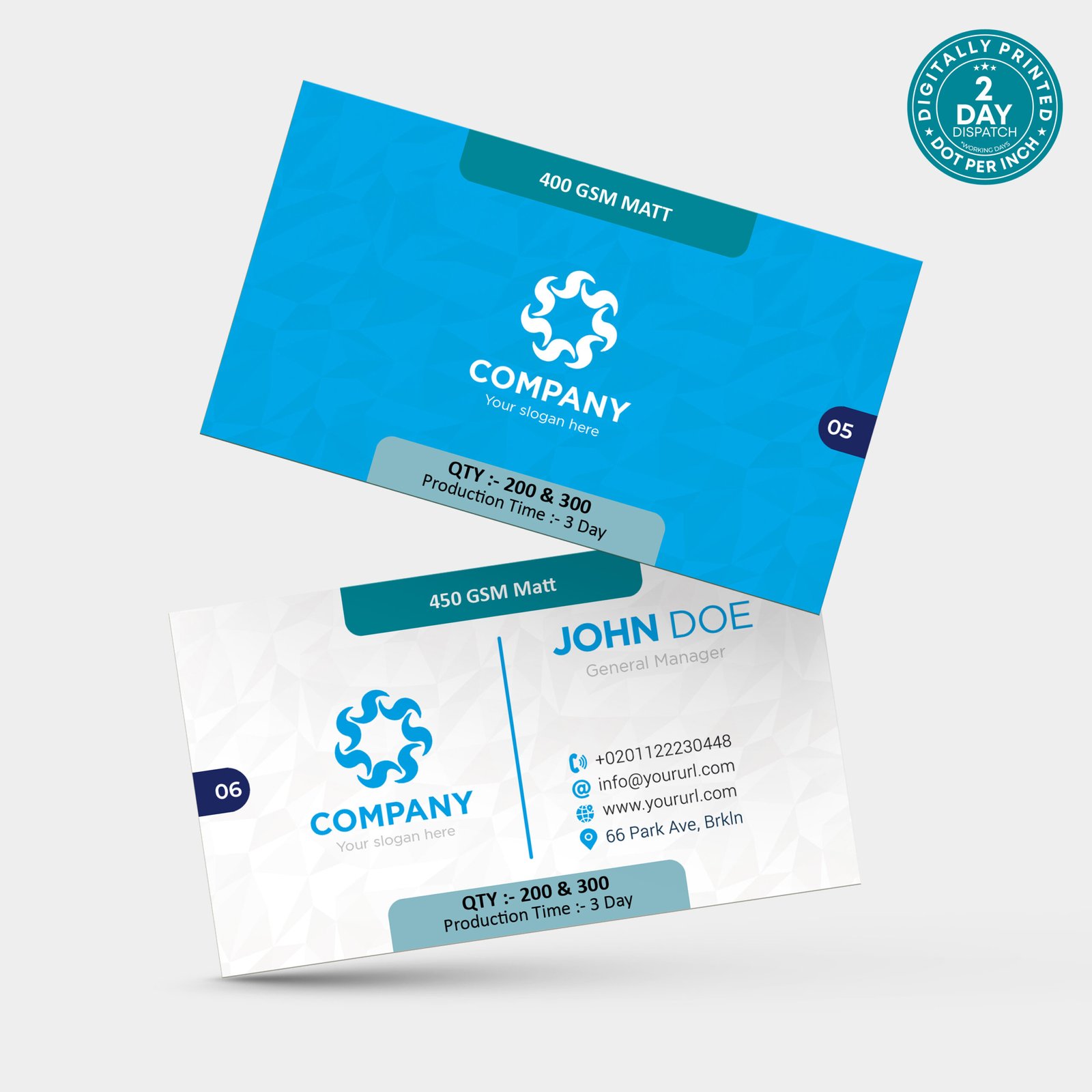 400 GSM Matt Card - Image 3
