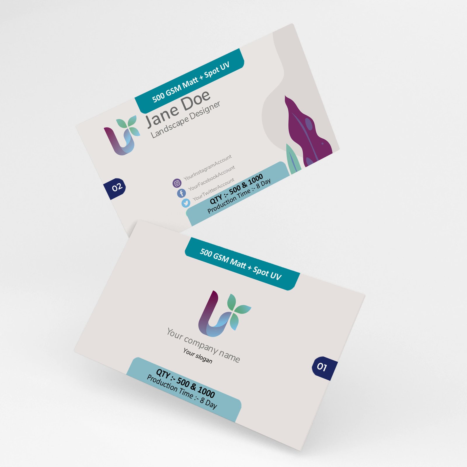 500 GSM Matt Card - Image 2