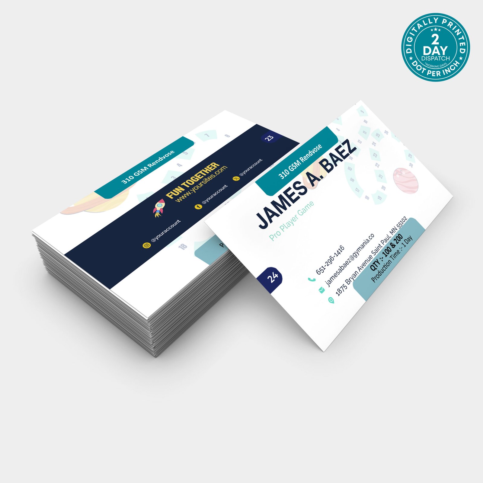 310 GSM Rendvose Card - Image 3
