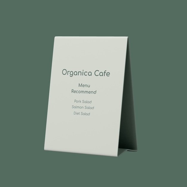 Table Tent Card Two Side